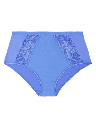 

M&S Collection Braguitas altas con encaje de flores silvestresWomens - Fresh Blue, Fresh Blue