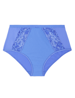 

Womens M&S Collection Wild Blooms Lace Full Briefs - Fresh Blue, Fresh Blue