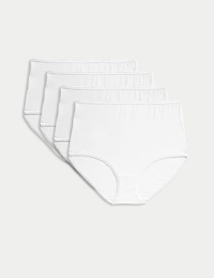 Buy 4pk Pure Cotton Full Briefs | M&S Collection | M&S