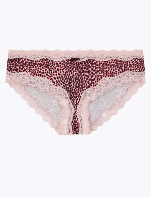 Tanga en coton &agrave; imprim&eacute; animal