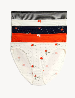 

IBO 5PK COTTON LYCRA HLWomens - Orange Mix, Orange Mix