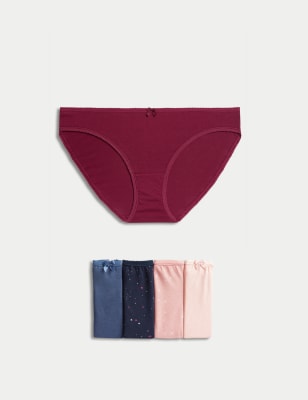 Pack 5 Cotton Mix Knickers