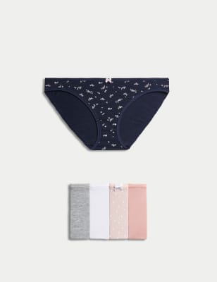 Buy Marks & Spencer Pack of 5 Cotton Mix Slim Fit Knickers