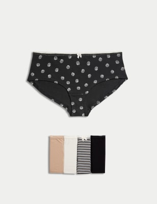 MARKS & SPENCER Women Boy Short Multicolor Panty - Buy MARKS & SPENCER  Women Boy Short Multicolor Panty Online at Best Prices in India