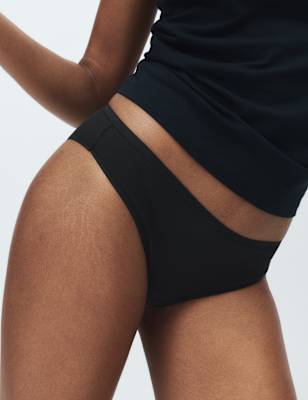5pk No VPL Cotton Modal Brazilian Knickers M&S AU