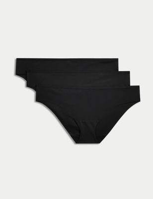 Buy Marks & Spencer Women Pack Of 3 Black Solid Hipster Briefs  T614933PBLACK - Briefs for Women 13940768