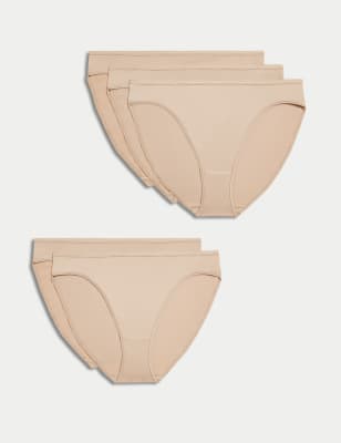 Buy Latte Nude No VPL High Leg Knickers 3 Pack - 16 | Knickers | Tu