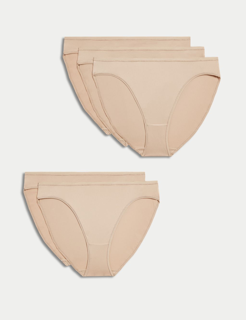 M&S Collection 5pk No VPL Cotton Modal Bikini Knickers - ShopStyle Panties
