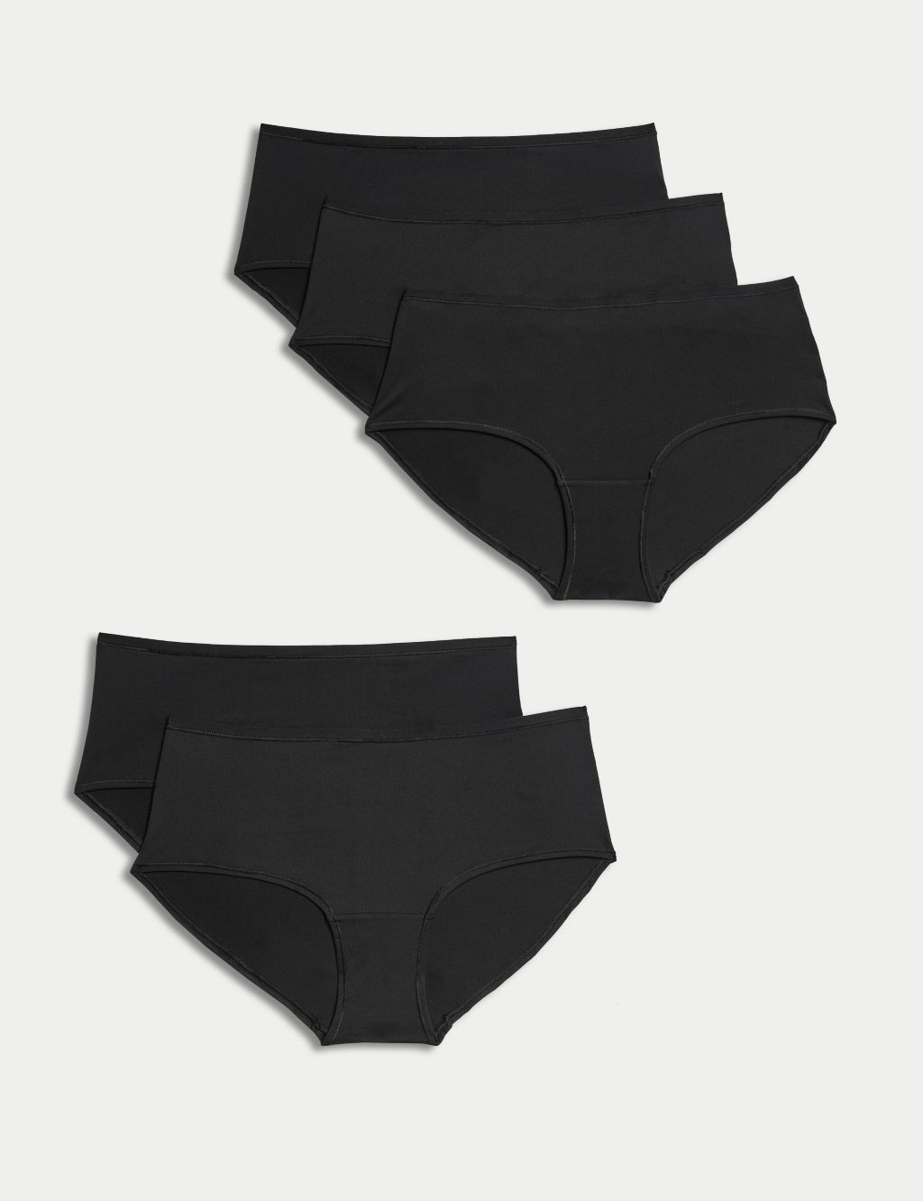 Bali Women's Double Support Brief 3-Pack, Black Soft Taupe, 6