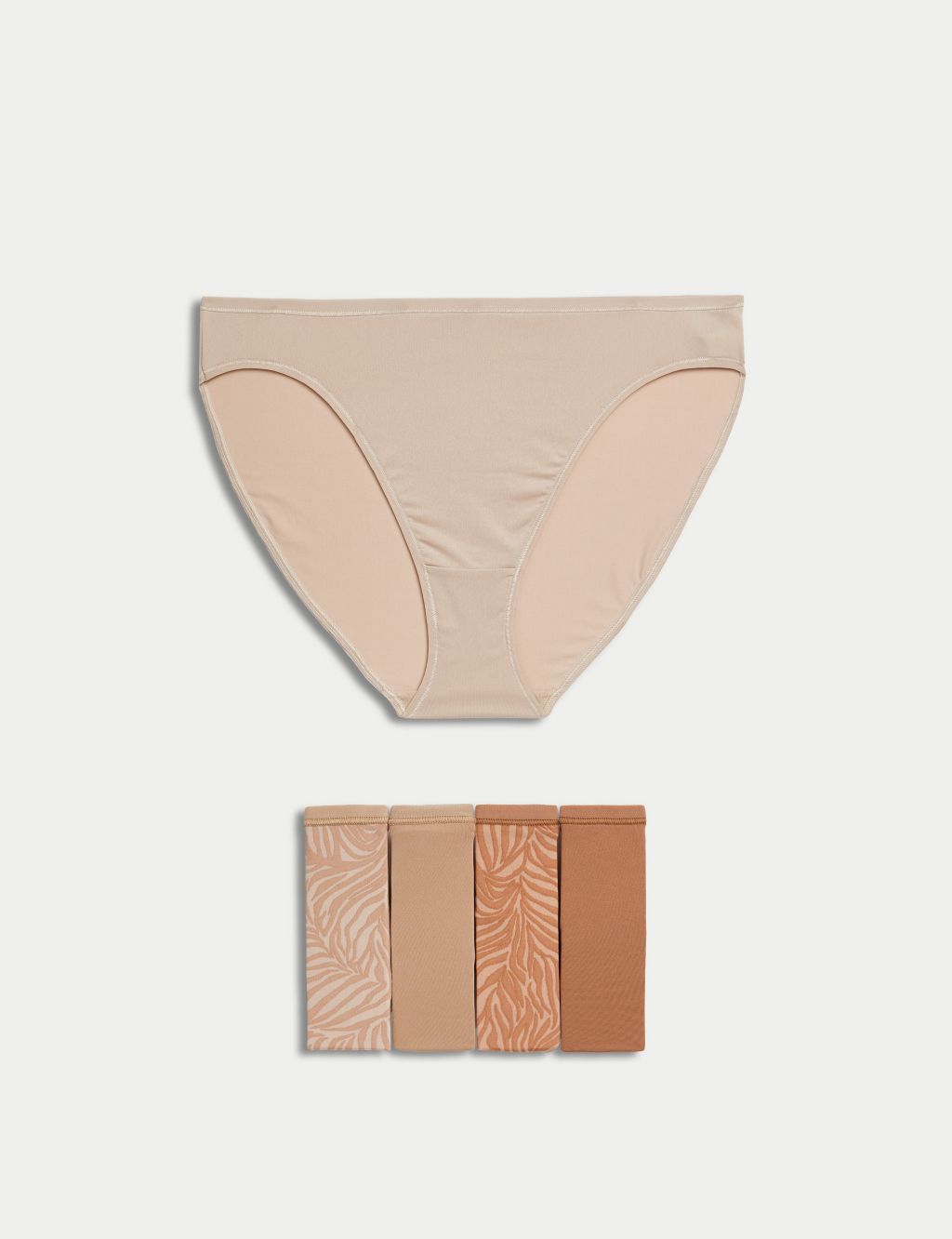 3pcs M&S Seamless Nude Rose Quartz Panty Underwear, Women's