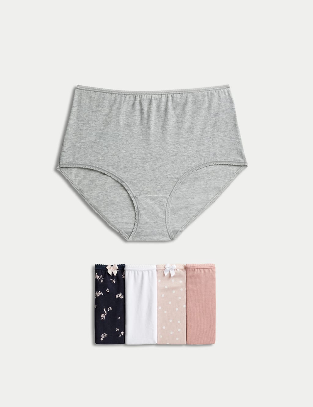 Laura Ashley Girls' Underwear - 5 Pack Stretch Cotton Briefs (Size: XS-L),  Size X-Small, White Heart/Grey/Floral : : Clothing, Shoes &  Accessories