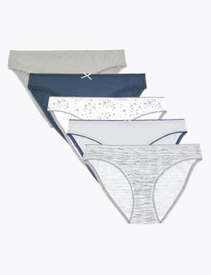 Lot de 5&nbsp;culottes bikini effet scintillant