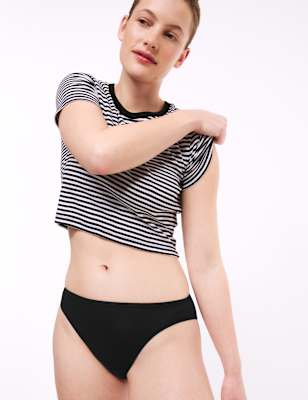 5pk No VPL Cotton Modal High Leg Knickers