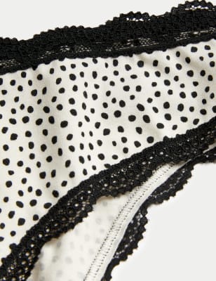 

Womens M&S Collection 3pk Cotton Rich Brazilian Knickers - Black Mix, Black Mix