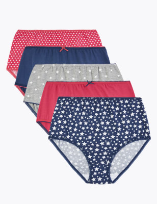 Lot de 5&nbsp;culottes embo&icirc;tantes &agrave; imprim&eacute; &eacute;toiles