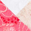 3pk Free Cut Lace Brazilian Knickers - hotpink
