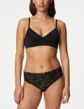 3pk Free Cut Lace Brazilian Knickers