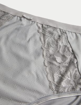 

Womens M&S Collection 3pk Wildblooms Full Briefs - Light Grey, Light Grey