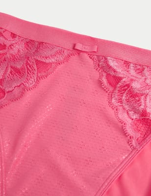 M&S 2pk Wildblooms Knickers Gambe Alte, 3 Colori, 10-24 Uk - Foto 14
