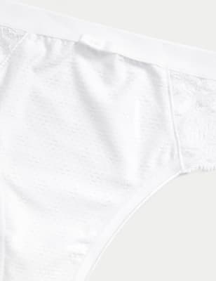 

Womens M&S Collection 3pk Wild Blooms Bikini Knickers - White, White