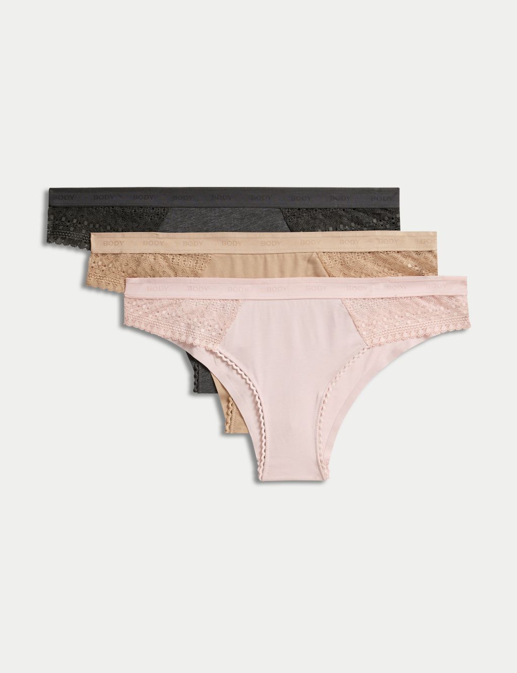M&S COLLECTION Isabella Lace Praline Brazilian Knickers T61/2119P BNWT  0000020276492 on eBid Canada