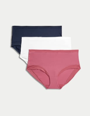 3pk No VPL Flexifit™ Brazilian Knickers