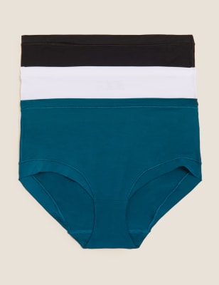 

Womens BODY 3er-Pack hoch geschnittene Flexifit™-Slips aus Modal - Dark Turquoise, Dark Turquoise