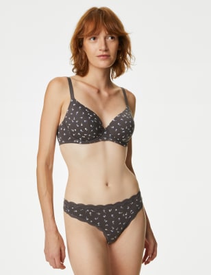 3pk Cotton Blend Thongs