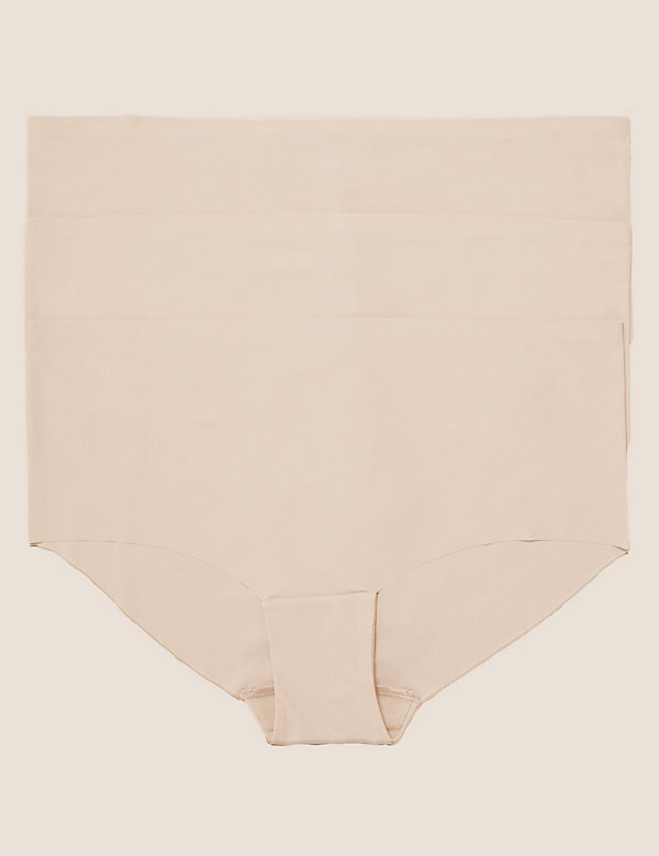 Marks & Spencer Women Clothing Underwear Briefs Shorts 3pk No VPL High Rise Knicker Shorts 