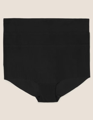 

Womens M&S Collection 3pk Body™ No VPL Low Rise Shorts - Black, Black