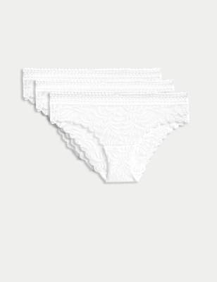 3pk Flexifit™ Lace Brazilian Knickers - NZ