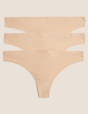 

Womens BODY 3pk No VPL Thongs - Rose Quartz, Rose Quartz