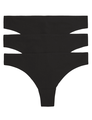 

Womens BODY 3er-Pack Tangas ohne sichtbare Abdrücke - Black, Black