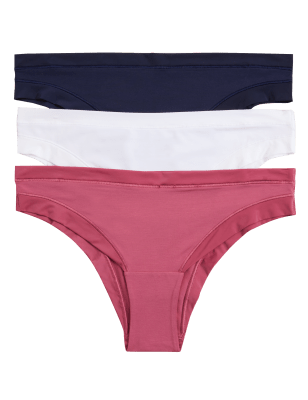 

Womens BODY 3pk Flexifit™ Modal Brazilian Knickers - Raspberry, Raspberry