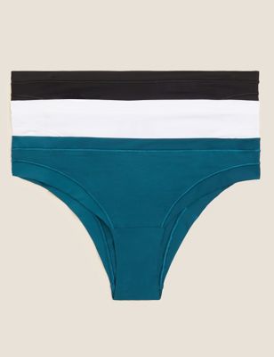 

Womens BODY 3pk Flexifit™ Modal Brazilian Knickers - Dark Turquoise, Dark Turquoise