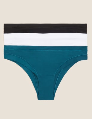 

Womens BODY 3pk Flexifit™ Modal Brazilian Knickers - Dark Turquoise, Dark Turquoise