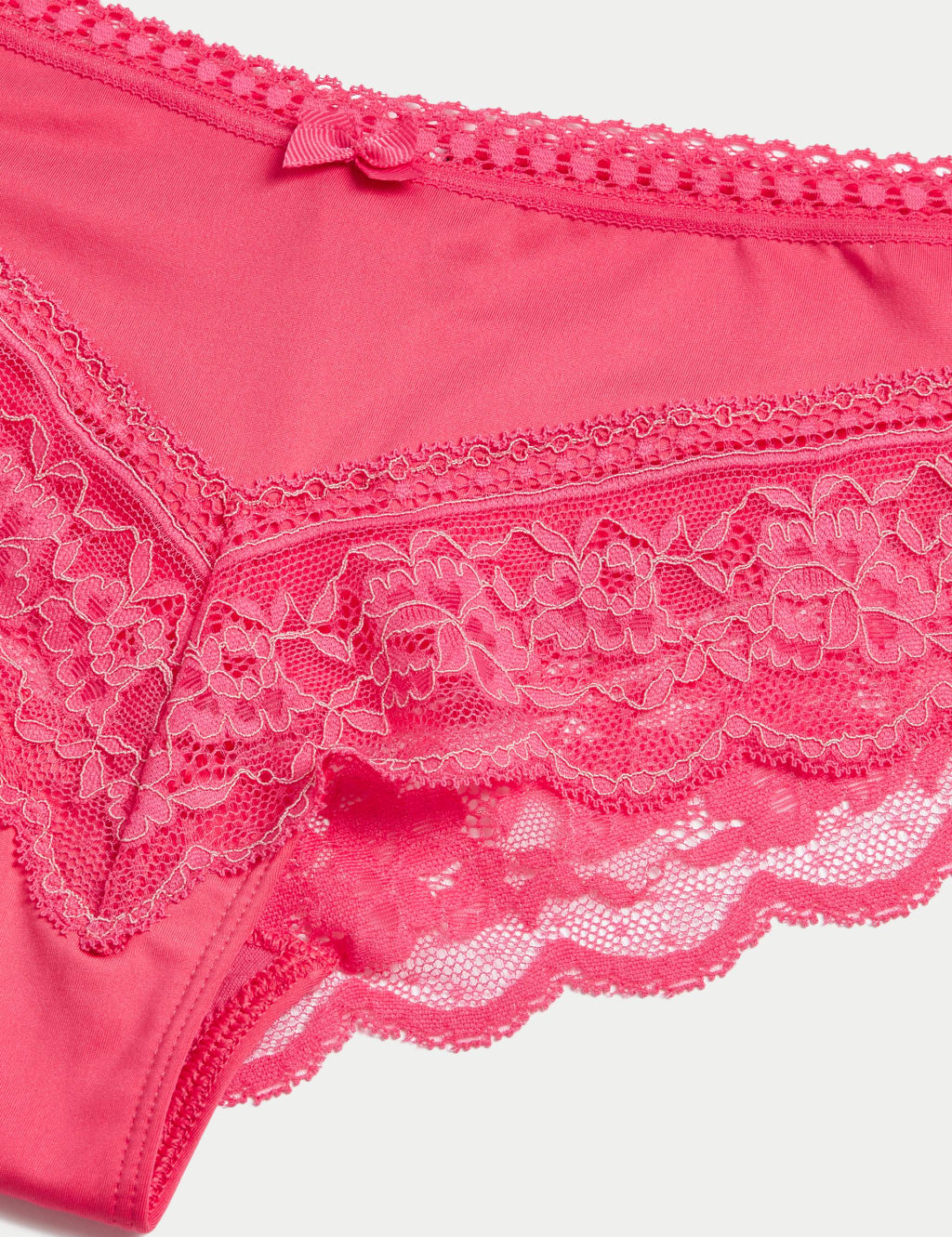 3pk Lace Trim Brazilian Knickers image 4
