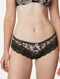 3pk Lace Trim Brazilian Knickers