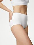 Marks & Spencer Women's Cotton Lycra Full Brief Underwear, White