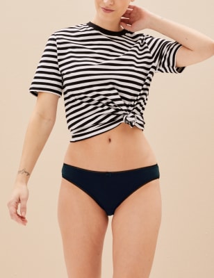 

Womens M&S Collection 5er-Pack Bikinislips aus Baumwolle mit Lycra® - Navy, Navy