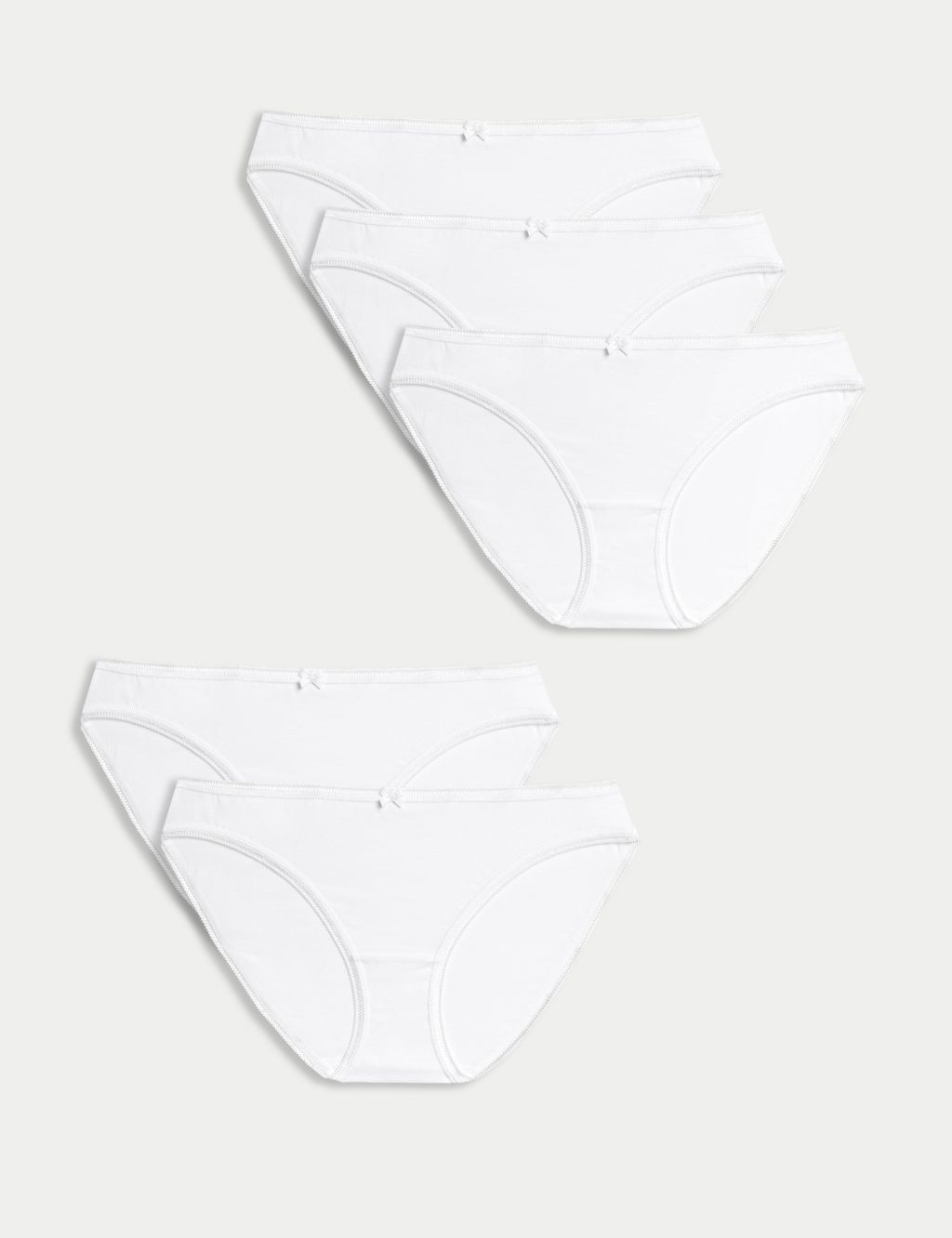Pack of 2 pairs of Coton Plus Féminine midi knickers in white