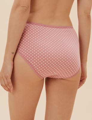 

Womens M&S Collection 5pk Cotton Rich Lycra® Midi Knickers - Pink Mix, Pink Mix