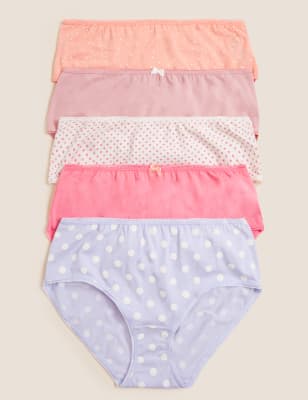 Pack 5 Cotton Mix Knickers