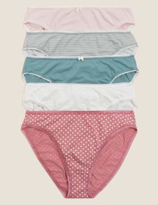 5 Pack Cotton Mix Knickers