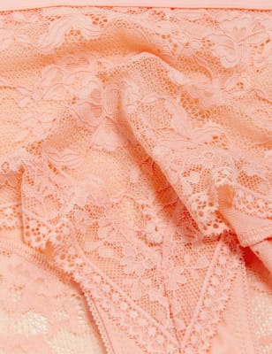 

Womens M&S Collection 3pk All Over Lace High Rise Shorts - Pink Mix, Pink Mix