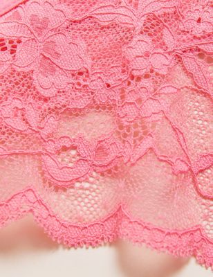 

Womens M&S Collection 3pk All Over Lace Thongs - Pink Mix, Pink Mix