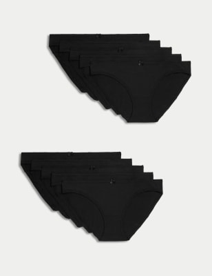 Lot de 10&nbsp;culottes bikini en coton - LU