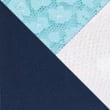 3pk Lace & Mesh High Waisted Brazilian Knickers - turquoisemix