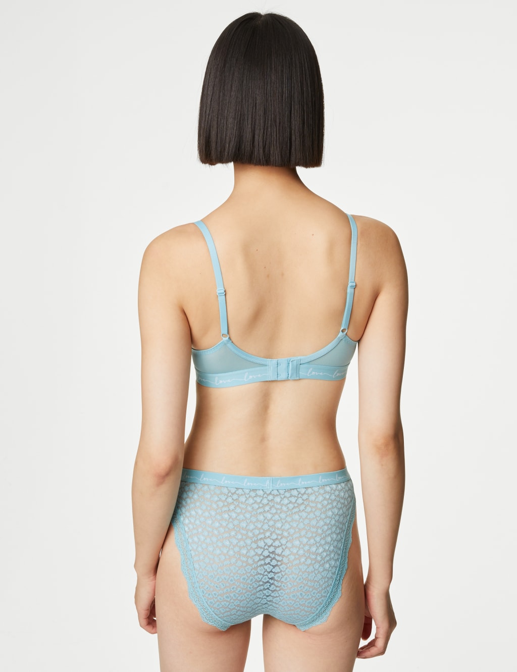 3pk Mesh & Lace High Leg Knickers image 4