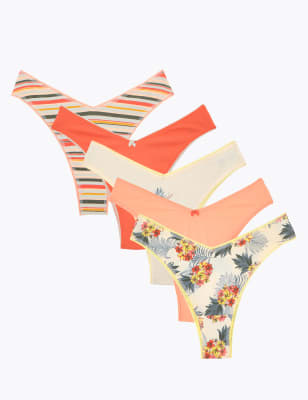 Lot de 5&nbsp;culottes Miami en coton et Lycra&reg;